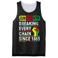 Juneteenth Breaking Every Chain Since 1865 African American Mesh Reversible Basketball Jersey Tank