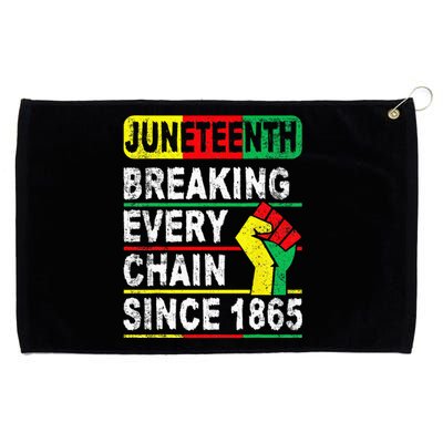 Juneteenth Breaking Every Chain Since 1865 African American Grommeted Golf Towel