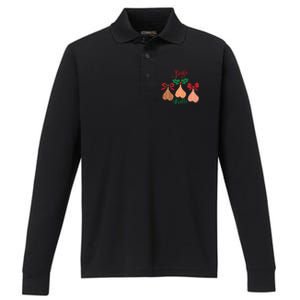 Jingle Balls Funny Christmas Adult Joke Dirty Talk Couple Performance Long Sleeve Polo