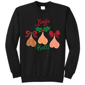 Jingle Balls Funny Christmas Adult Joke Dirty Talk Couple Sweatshirt