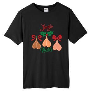 Jingle Balls Funny Christmas Adult Joke Dirty Talk Couple Tall Fusion ChromaSoft Performance T-Shirt