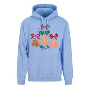 Jingle Balls Funny Christmas Adult Joke Dirty Talk Couple Unisex Surf Hoodie