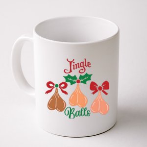 Jingle Balls Funny Christmas Adult Joke Dirty Talk Couple Coffee Mug