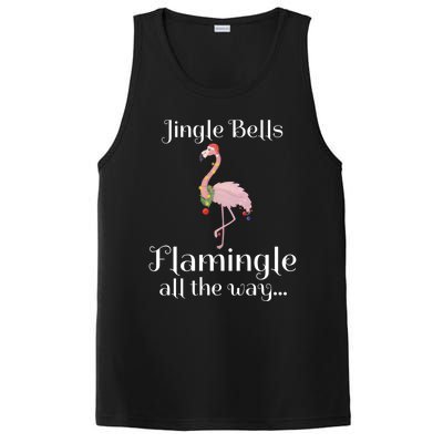 Jingle Bells Flamingle All The Way Flamingo Lovers Gift Cool Gift PosiCharge Competitor Tank