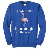 Jingle Bells Flamingle All The Way Flamingo Lovers Gift Cool Gift Sweatshirt