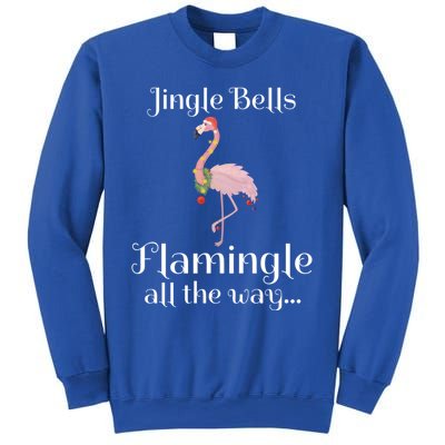 Jingle Bells Flamingle All The Way Flamingo Lovers Gift Cool Gift Sweatshirt