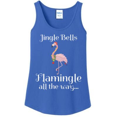 Jingle Bells Flamingle All The Way Flamingo Lovers Gift Cool Gift Ladies Essential Tank