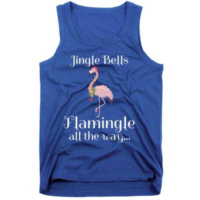 Jingle Bells Flamingle All The Way Flamingo Lovers Gift Cool Gift Tank Top