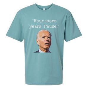 Joe Biden Funny Quote Saying Four More Years Pause Biden Sueded Cloud Jersey T-Shirt