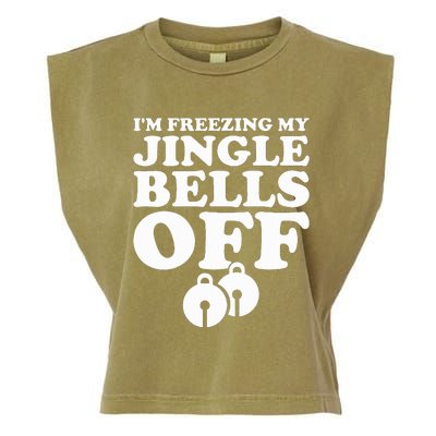 Jingle Bells Funny Christmas Party Pajama Garment-Dyed Women's Muscle Tee