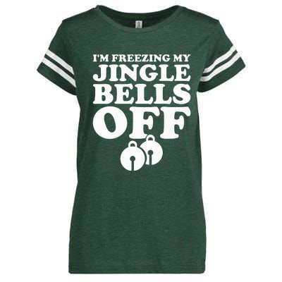 Jingle Bells Funny Christmas Party Pajama Enza Ladies Jersey Football T-Shirt