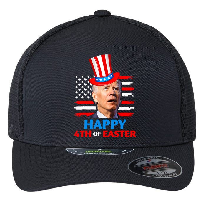 Joe Biden Funny 4th Of July Happy 4th Of Easter Confuse Flexfit Unipanel Trucker Cap