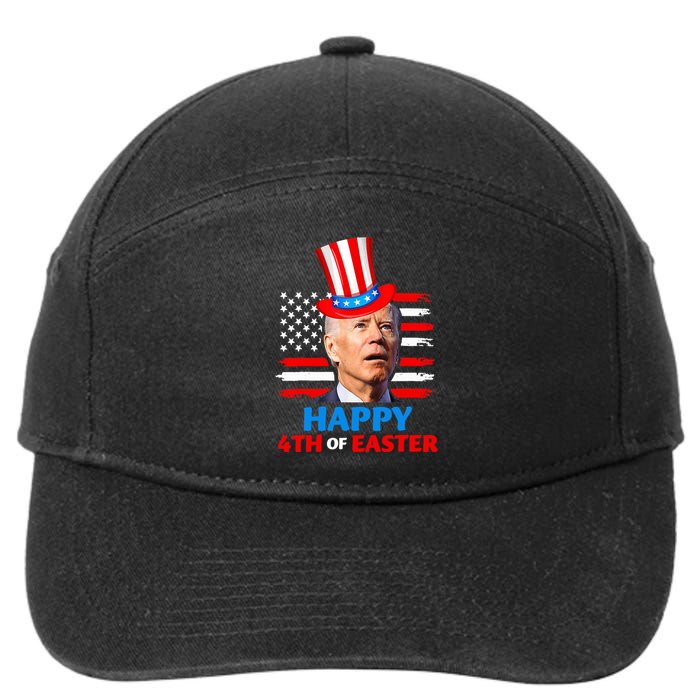 Joe Biden Funny 4th Of July Happy 4th Of Easter Confuse 7-Panel Snapback Hat