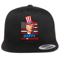 Joe Biden Funny 4th Of July Happy 4th Of Easter Confuse Flat Bill Trucker Hat