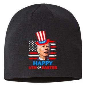 Joe Biden Funny 4th Of July Happy 4th Of Easter Confuse Sustainable Beanie