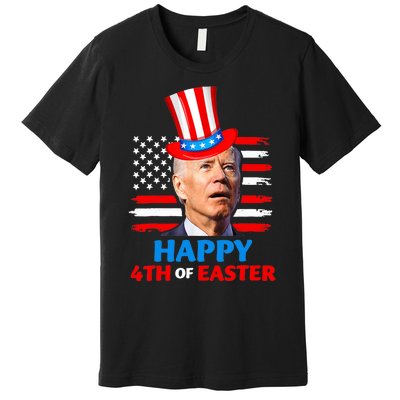 Joe Biden Funny 4th Of July Happy 4th Of Easter Confuse Premium T-Shirt