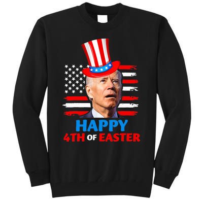 Joe Biden Funny 4th Of July Happy 4th Of Easter Confuse Tall Sweatshirt