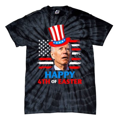 Joe Biden Funny 4th Of July Happy 4th Of Easter Confuse Tie-Dye T-Shirt