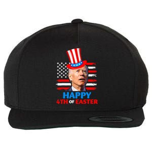 Joe Biden Funny 4th Of July Happy 4th Of Easter Confuse Wool Snapback Cap