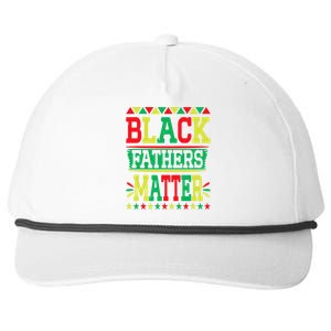 Juneteenth Black Fathers Matter Dad Pride Fathers Day Dad Snapback Five-Panel Rope Hat