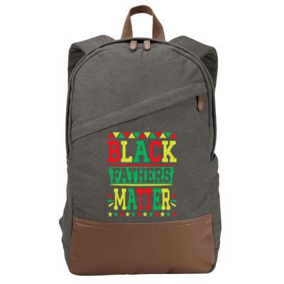 Juneteenth Black Fathers Matter Dad Pride Fathers Day Dad Cotton Canvas Backpack