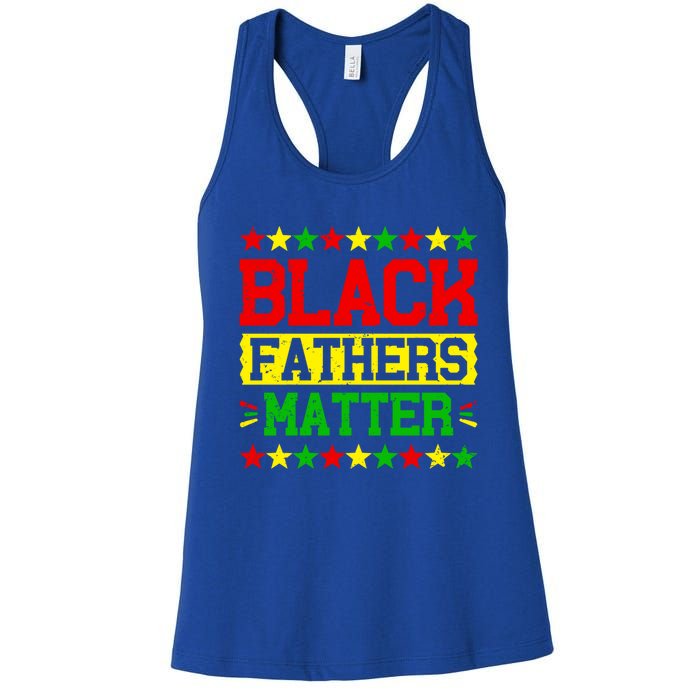 Juneteenth Black Fathers Dad Black History Father’s Day Great Gift Women's Racerback Tank