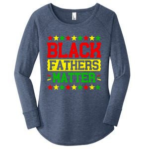 Juneteenth Black Fathers Dad Black History Father’s Day Great Gift Women's Perfect Tri Tunic Long Sleeve Shirt