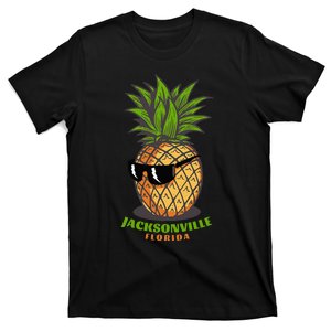 Jacksonville Beach Florida FL Cute Pineapple Sunglasses T-Shirt