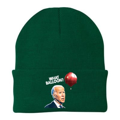 Joe Biden Funny Chinese Spy Balloon What Balloon Knit Cap Winter Beanie