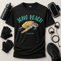 Juno Beach Florida Sea Turtle Design Cooling Performance Crew T-Shirt