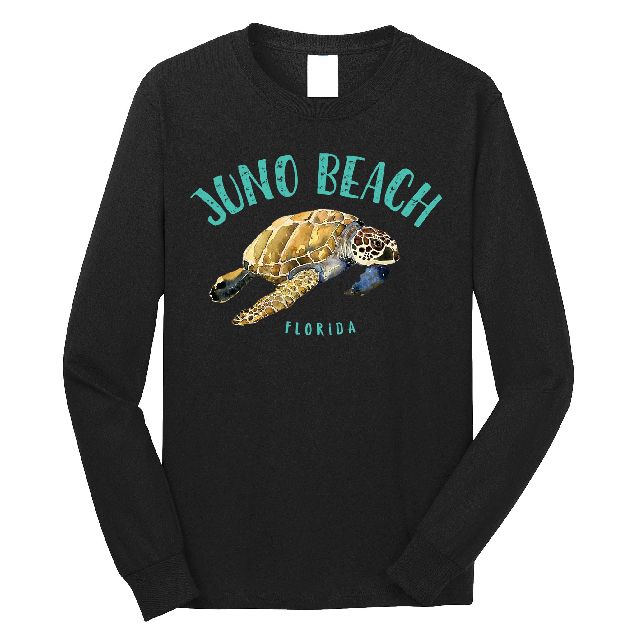 Juno Beach Florida Sea Turtle Design Long Sleeve Shirt