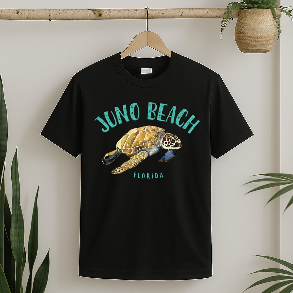 Juno Beach Florida Sea Turtle Design T-Shirt