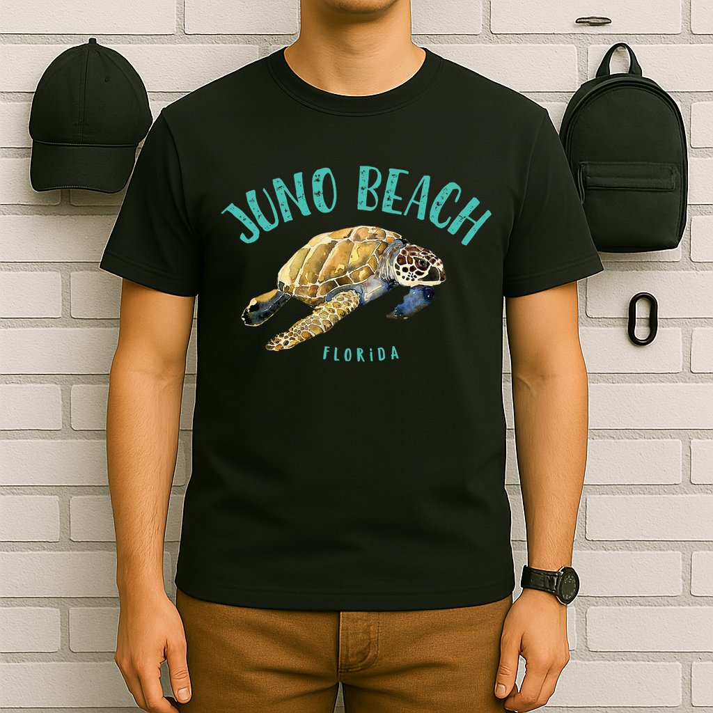 Juno Beach Florida Sea Turtle Design T-Shirt