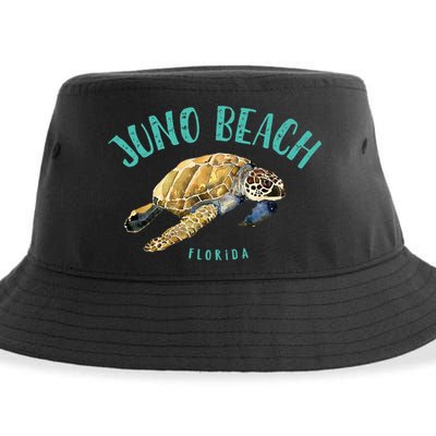 Juno Beach Florida Sea Turtle Design Sustainable Bucket Hat