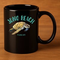 Juno Beach Florida Sea Turtle Design 11oz C Handle Ceramic Mug