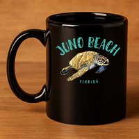 Juno Beach Florida Sea Turtle Design 11oz C Handle Ceramic Mug