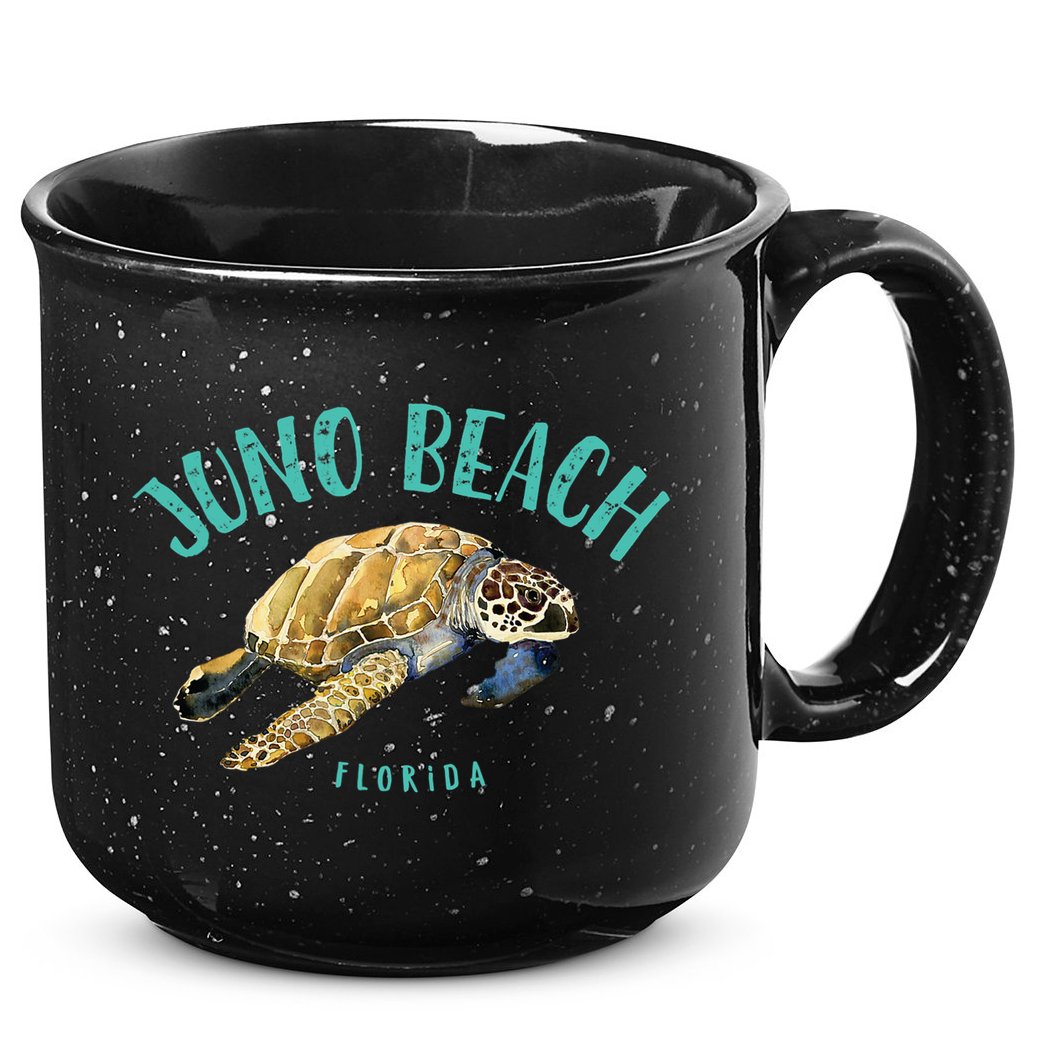 Juno Beach Florida Sea Turtle Design 15oz Campfire Ceramic Mug