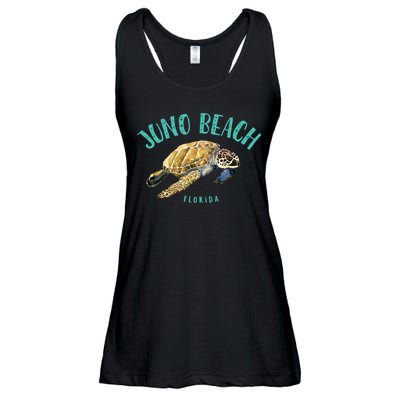 Juno Beach Florida Sea Turtle Design Ladies Essential Flowy Tank