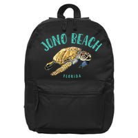 Juno Beach Florida Sea Turtle Design 16 in Basic Backpack