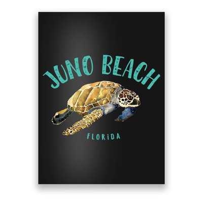 Juno Beach Florida Sea Turtle Design Poster