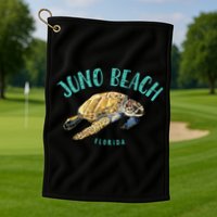 Juno Beach Florida Sea Turtle Design Golf Towel
