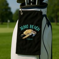 Juno Beach Florida Sea Turtle Design Golf Towel