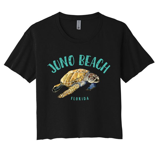 Juno Beach Florida Sea Turtle Design Crop Top