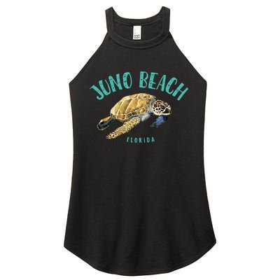 Juno Beach Florida Sea Turtle Design Women's Perfect Tri Rocker Tank