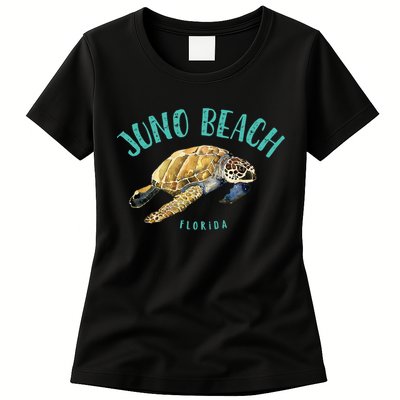 Juno Beach Florida Sea Turtle Design Womens T-Shirt