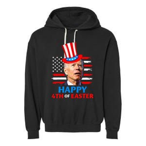 Joe Biden Funn 4th Of July Happy 4th Of Easter Confuse Garment-Dyed Fleece Hoodie