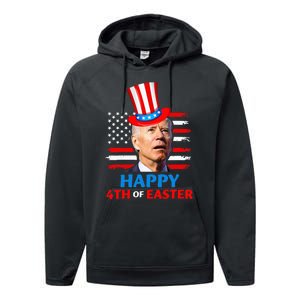 Joe Biden Funn 4th Of July Happy 4th Of Easter Confuse Performance Fleece Hoodie