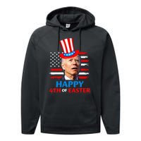 Joe Biden Funn 4th Of July Happy 4th Of Easter Confuse Performance Fleece Hoodie