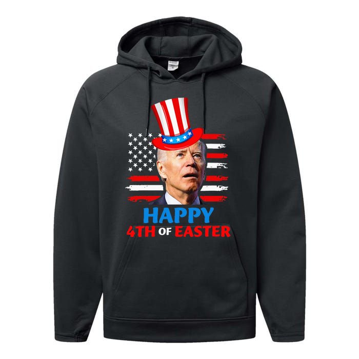 Joe Biden Funn 4th Of July Happy 4th Of Easter Confuse Performance Fleece Hoodie