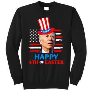 Joe Biden Funn 4th Of July Happy 4th Of Easter Confuse Tall Sweatshirt